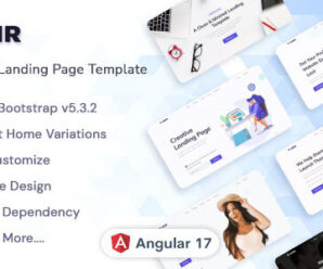 Lezir – Angular 17 Landing Page Template
