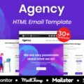 Agency – Multipurpose Responsive Email Template 30+ Modules Mailchimp